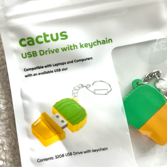 ๐ท๏ธ๐๐ cactus keychain USB 32gb โข ๐ with purchase! - Picture 5 of 7